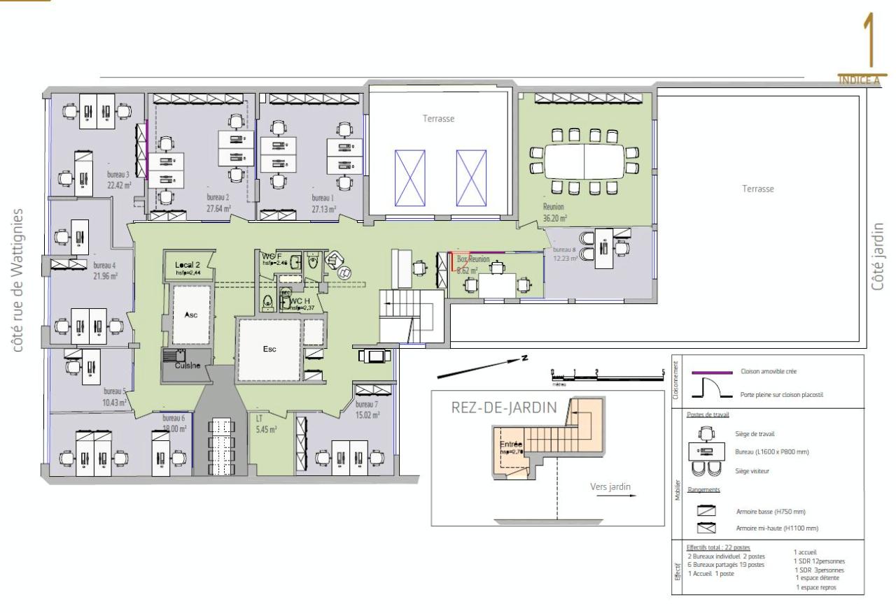 Bureau Paris 310m² Location bureau Paris OLBUR2530116 16